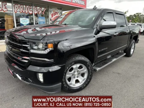 Black 2017 Chevrolet Silverado 1500 LTZ for sale in Joliet, IL