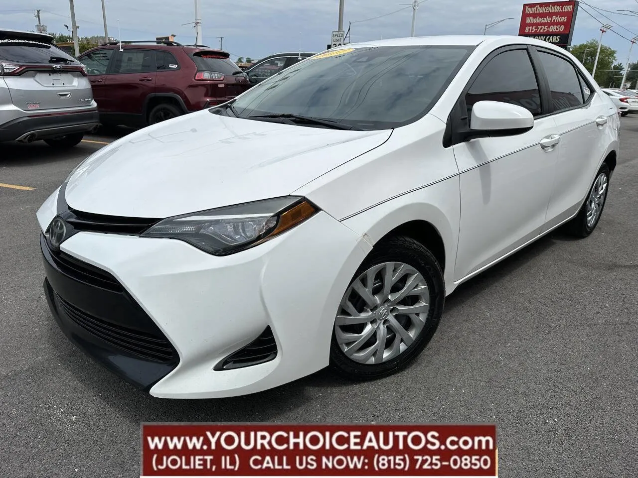 White 2017 Toyota Corolla LE 4dr Sedan for sale in Joliet, IL
