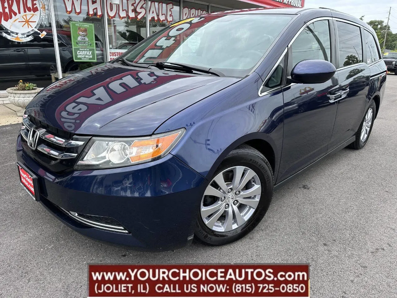 Blue 2016 Honda Odyssey SE for sale in Joliet, IL
