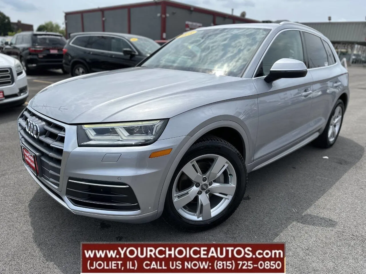 Silver 2018 Audi Q5 2.0T quattro Premium Plus AWD 4dr SUV for sale in Joliet, IL