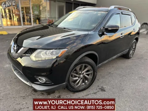 Black 2014 Nissan Rogue SL for sale in Joliet, IL