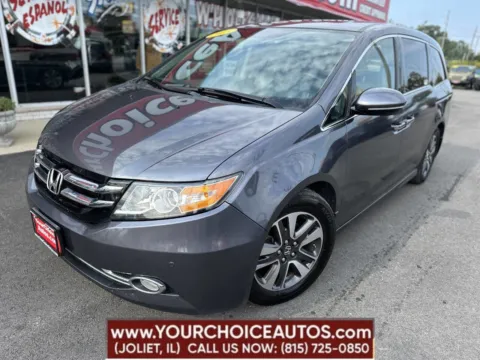 Gray 2015 Honda Odyssey Touring 4dr Mini Van for sale in Joliet, IL