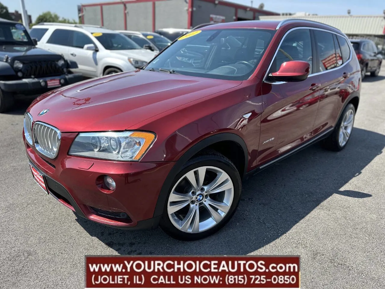 Red 2012 BMW X3 35i for sale in Joliet, IL