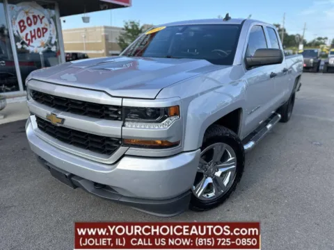 Silver 2016 Chevrolet Silverado 1500 Custom for sale in Joliet, IL