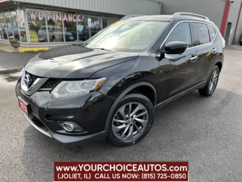 Black 2016 Nissan Rogue SL for sale in Joliet, IL