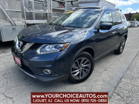 Blue 2016 Nissan Rogue SL for sale in Joliet, IL