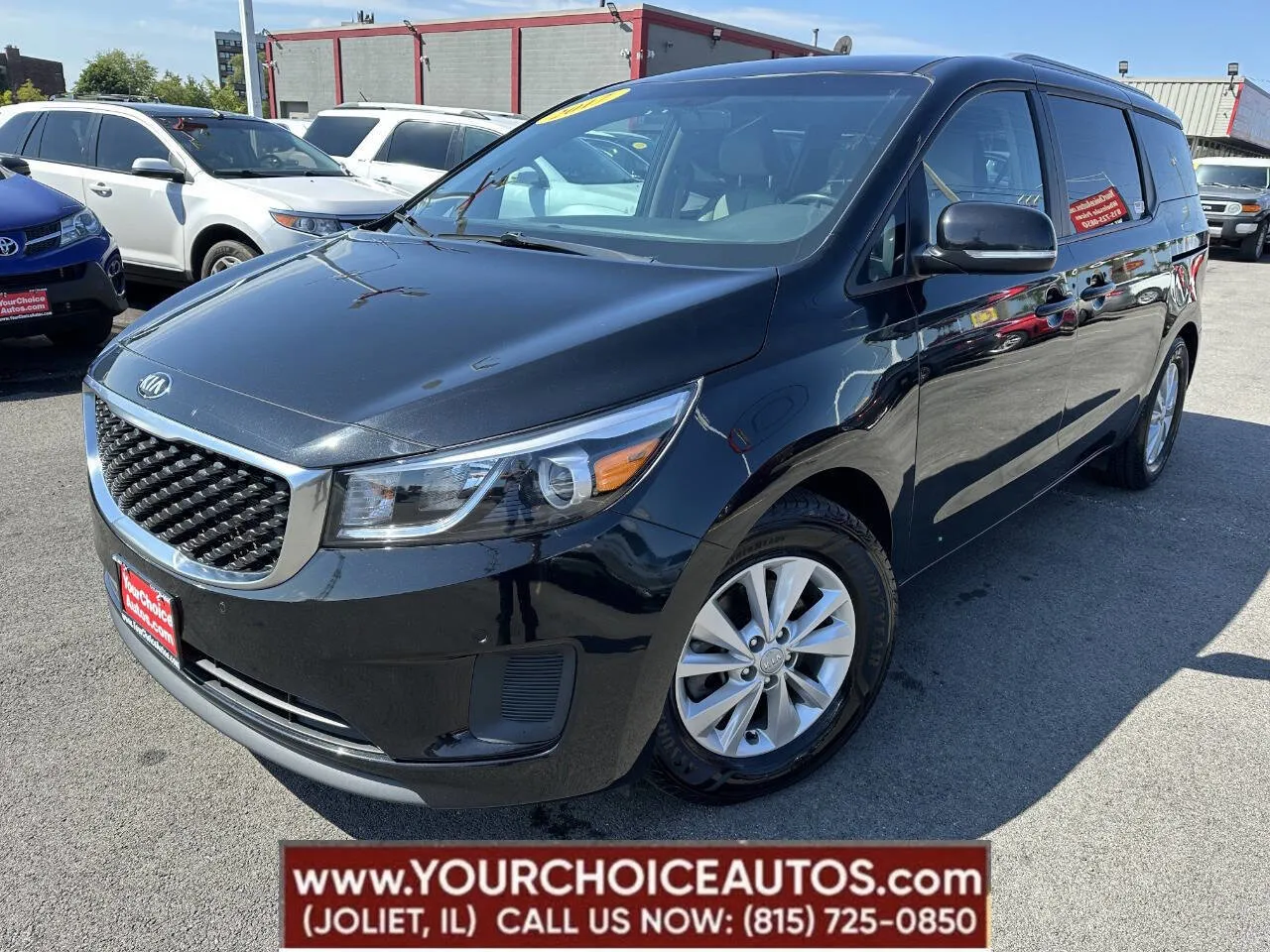 Black 2017 Kia Sedona LX for sale in Joliet, IL