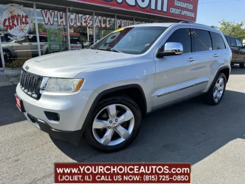 Silver 2011 Jeep Grand Cherokee Overland for sale in Joliet, IL
