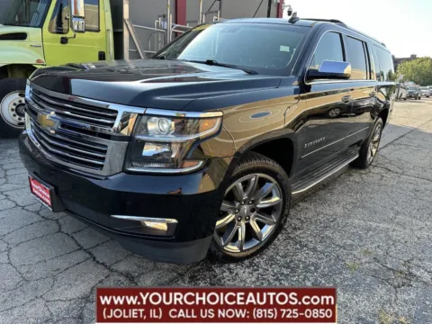 Black 2015 Chevrolet Suburban LTZ for sale in Joliet, IL