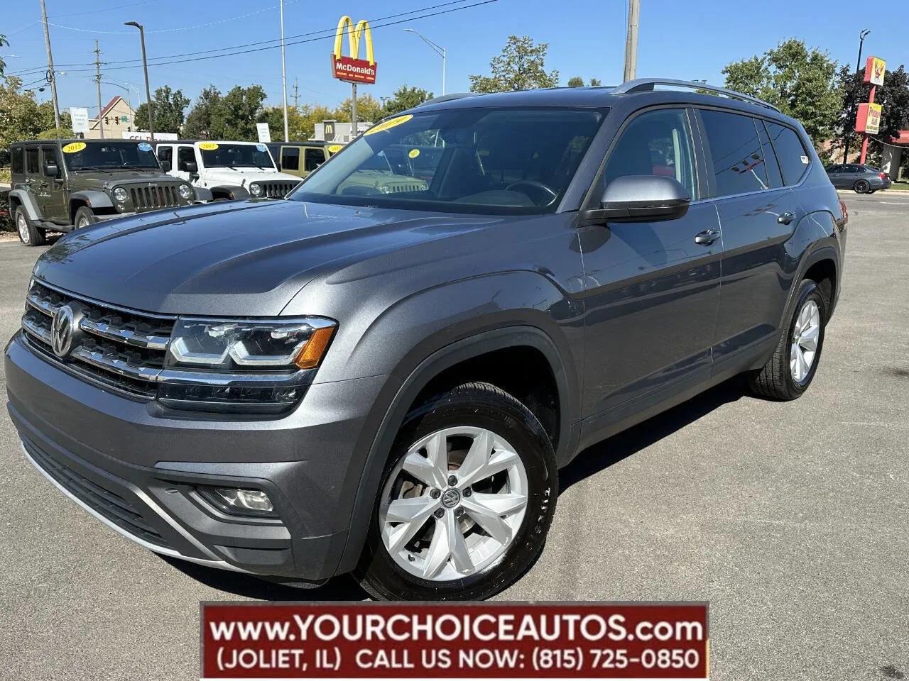 Gray 2019 Volkswagen Atlas 3.6L V6 SE for sale in Joliet, IL