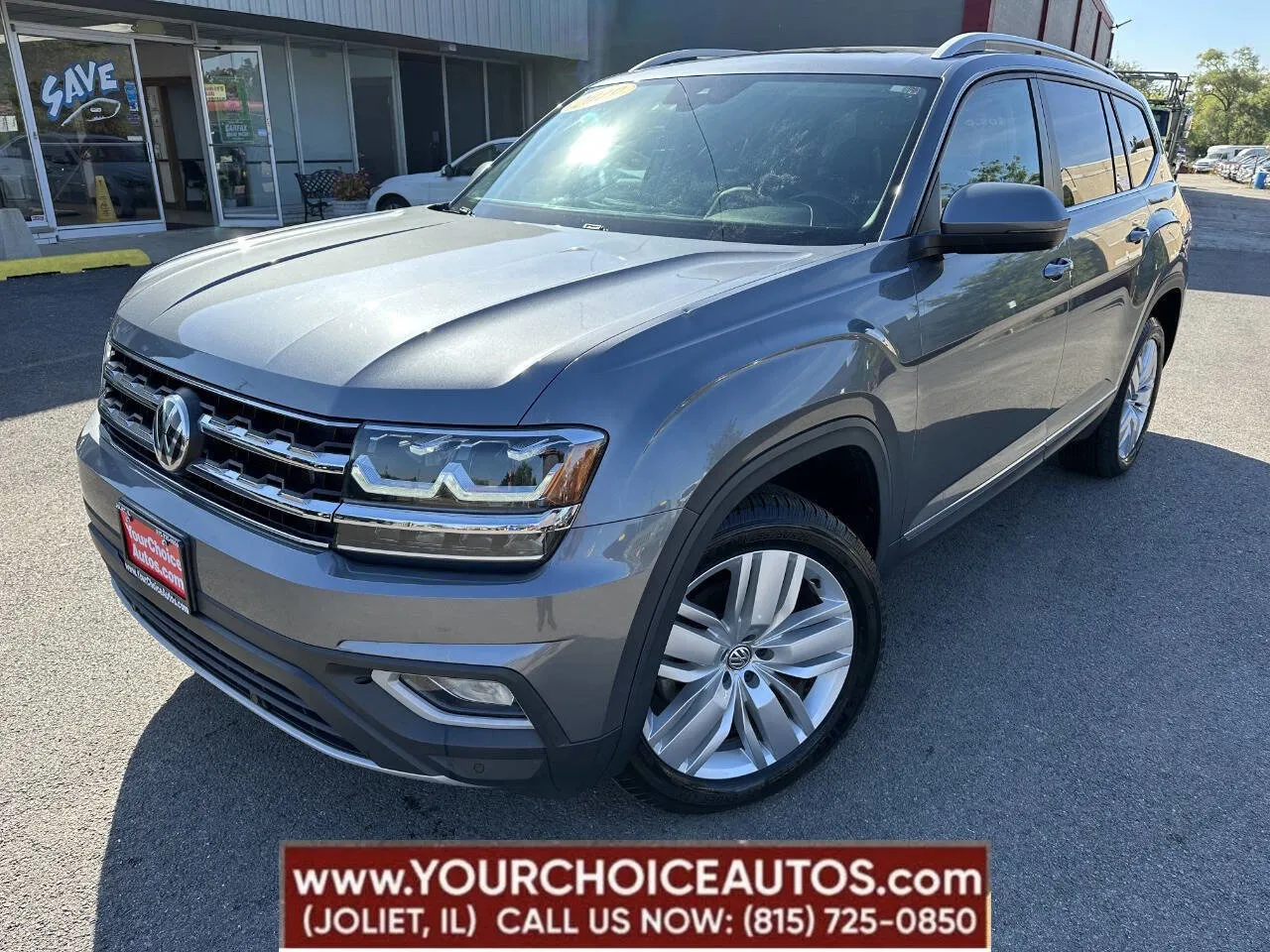 Gray 2019 Volkswagen Atlas 3.6L V6 SEL for sale in Joliet, IL