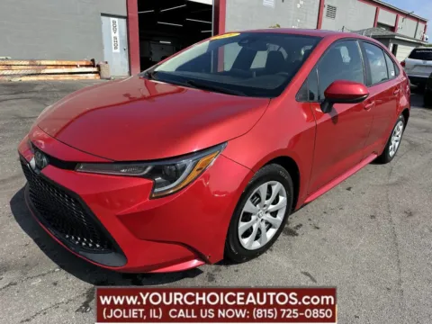 Red 2021 Toyota Corolla LE for sale in Joliet, IL