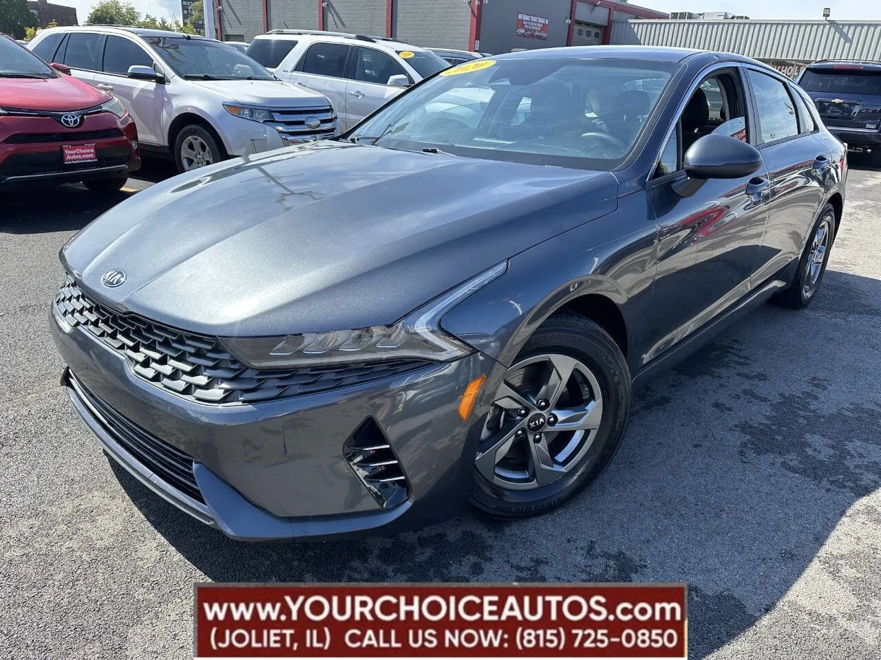 Gray 2021 Kia K5 LXS for sale in Joliet, IL