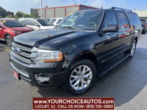 Black 2017 Ford Expedition EL Limited for sale in Joliet, IL