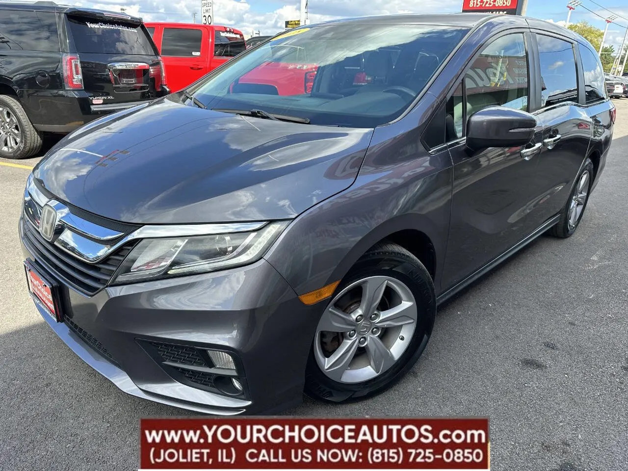 Gray 2018 Honda Odyssey EX-L for sale in Joliet, IL