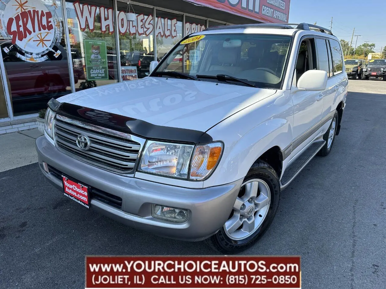 White 2004 Toyota Land Cruiser Base AWD 4dr SUV for sale in Joliet, IL