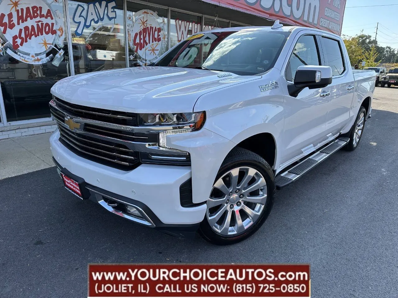 White 2021 Chevrolet Silverado 1500 High Country for sale in Joliet, IL