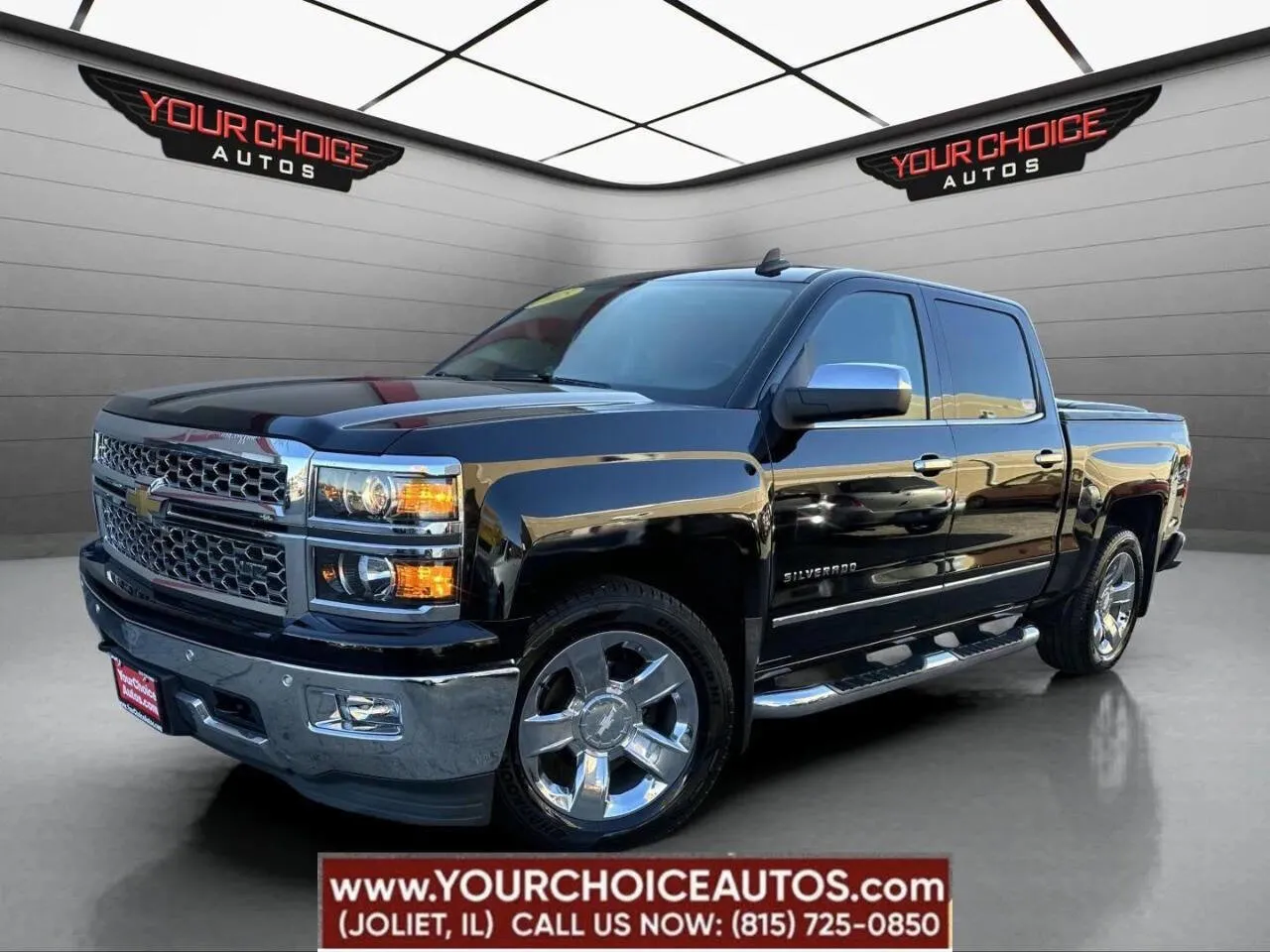 Black 2015 Chevrolet Silverado 1500 LTZ for sale in Joliet, IL