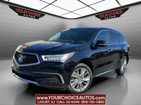 Black 2017 Acura MDX w/Technology Pkg for sale in Joliet, IL