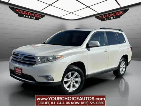 White 2012 Toyota Highlander SE AWD 4dr SUV for sale in Joliet, IL