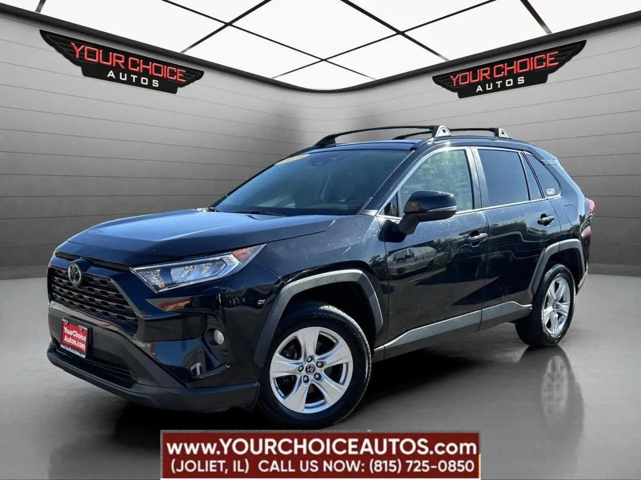 Black 2019 Toyota RAV4 XLE for sale in Joliet, IL