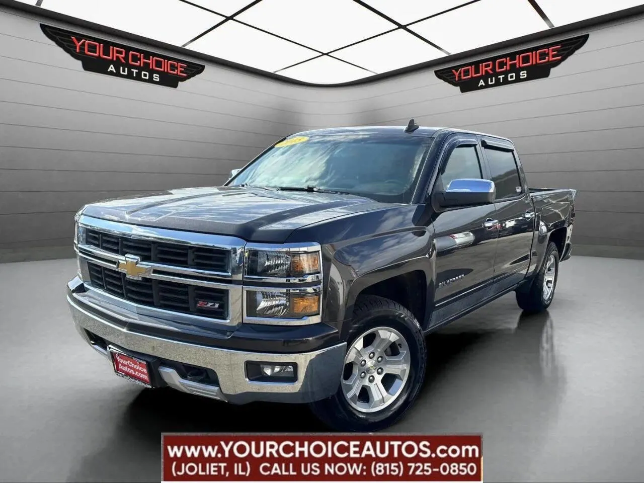 Gray 2015 Chevrolet Silverado 1500 LT for sale in Joliet, IL