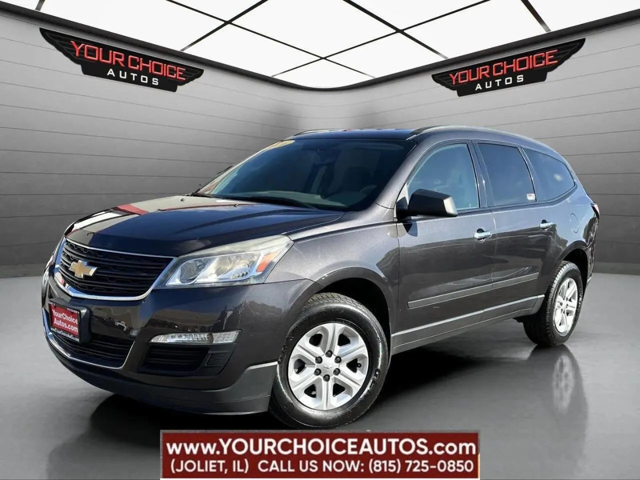 Gray 2016 Chevrolet Traverse LS for sale in Joliet, IL