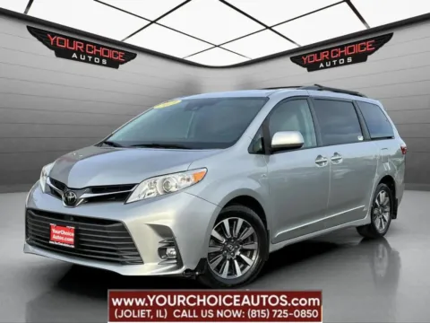 Silver 2019 Toyota Sienna XLE 7 Passenger AWD 4dr Mini Van for sale in Joliet, IL