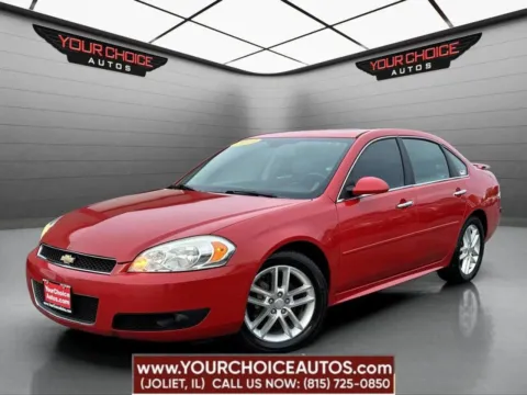Red 2013 Chevrolet Impala LTZ for sale in Joliet, IL
