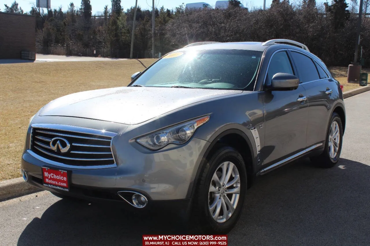 Gray 2015 INFINITI QX70 Base AWD 4dr SUV for sale in Elmhurst, IL