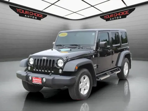 Black 2016 Jeep Wrangler Unlimited Sport for sale in Elmhurst, IL