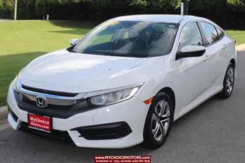 White 2017 Honda Civic Sedan LX for sale in Elmhurst, IL