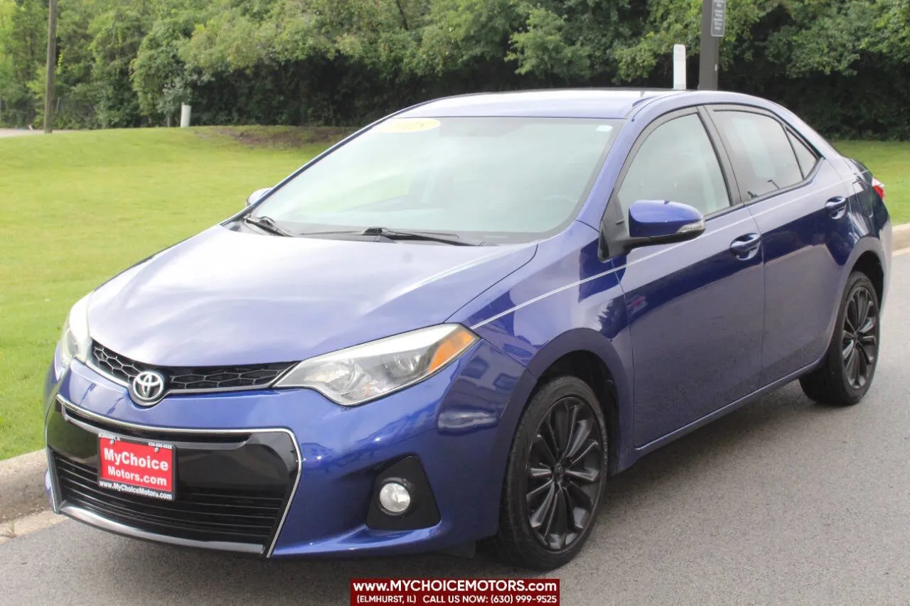 Blue 2015 Toyota Corolla S 4dr Sedan for sale in Elmhurst, IL