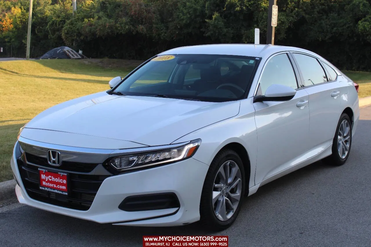 White 2018 Honda Accord Sedan LX 1.5T for sale in Elmhurst, IL