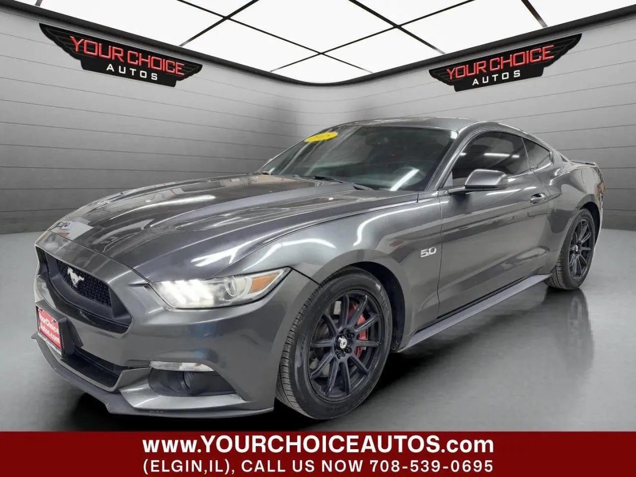 Gray 2015 Ford Mustang GT 2dr Fastback for sale in Elgin, IL