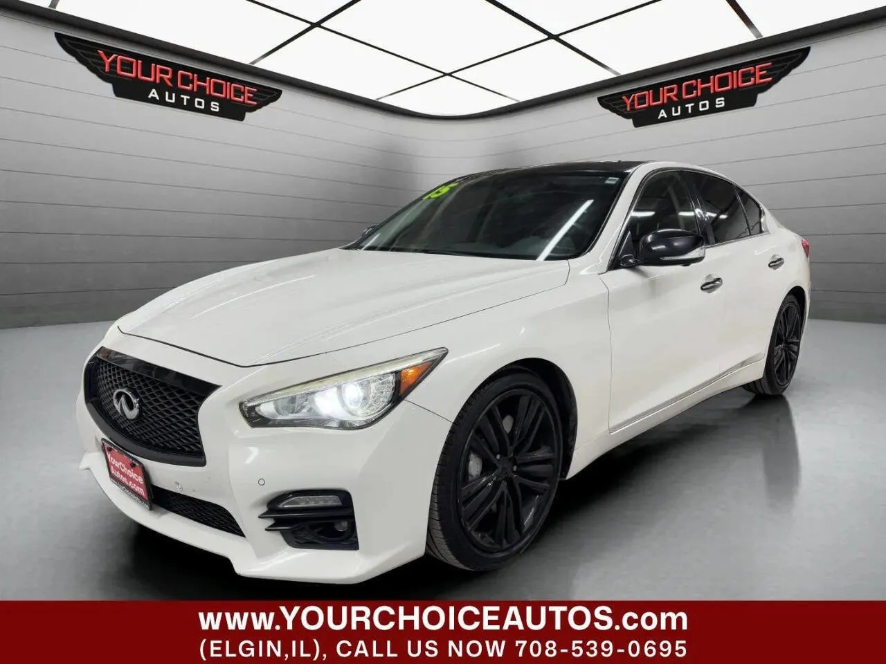 White 2015 INFINITI Q50 Sport for sale in Elgin, IL
