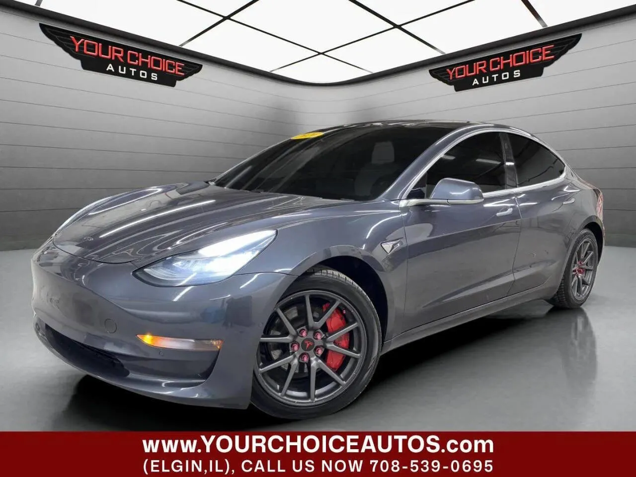 Gray 2020 Tesla Model 3 Long Range for sale in Elgin, IL