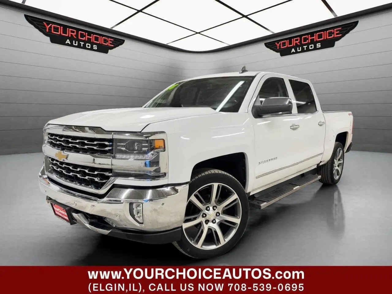 White 2018 Chevrolet Silverado 1500 LTZ for sale in Elgin, IL