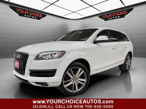White 2013 Audi Q7 3.0T Premium Plus for sale in Elgin, IL
