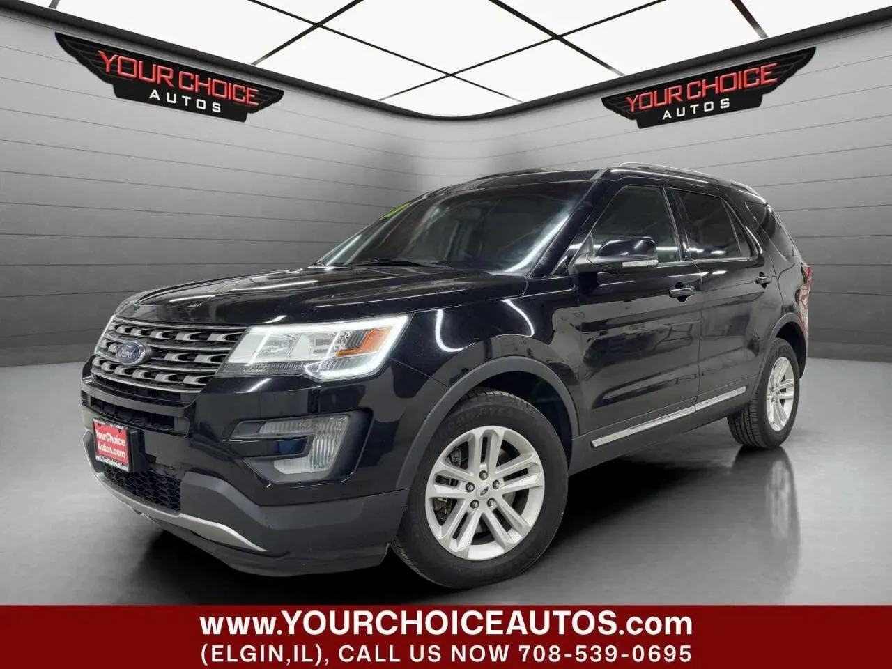 Black 2017 Ford Explorer XLT for sale in Elgin, IL