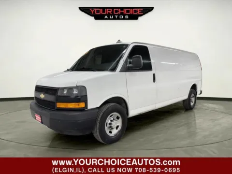 White 2019 Chevrolet Express Cargo Van 2500 3dr Extended Cargo Van for sale in Elgin, IL