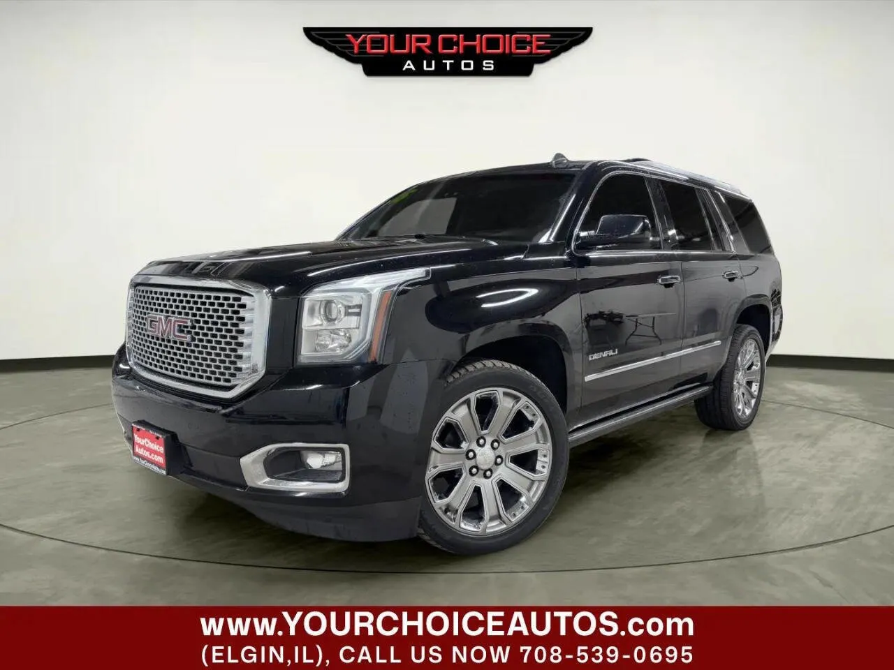 Black 2015 GMC Yukon Denali for sale in Elgin, IL