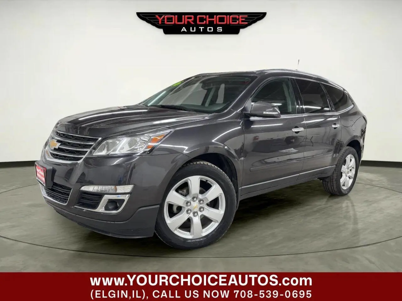 Gray 2016 Chevrolet Traverse LT for sale in Elgin, IL