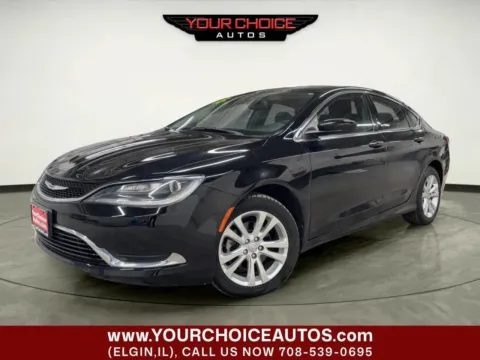 Black 2015 Chrysler 200 Limited for sale in Elgin, IL