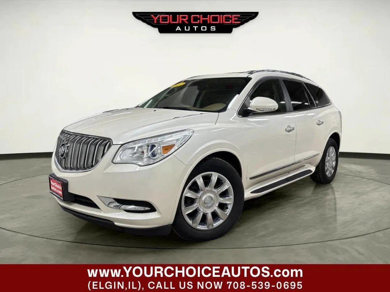 White 2013 Buick Enclave Premium for sale in Elgin, IL