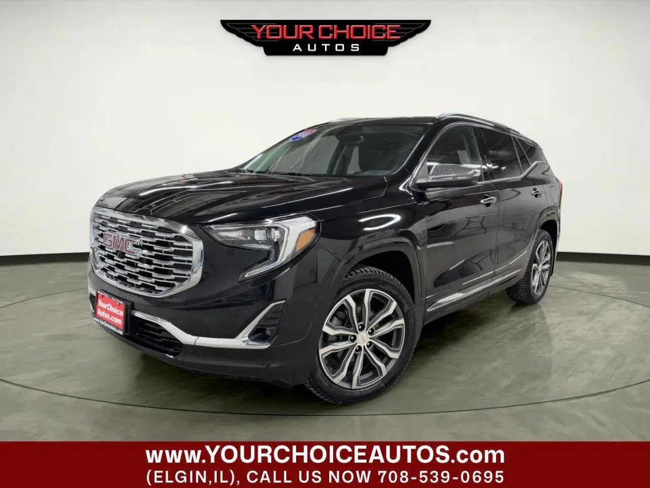 Black 2018 GMC Terrain Denali for sale in Elgin, IL