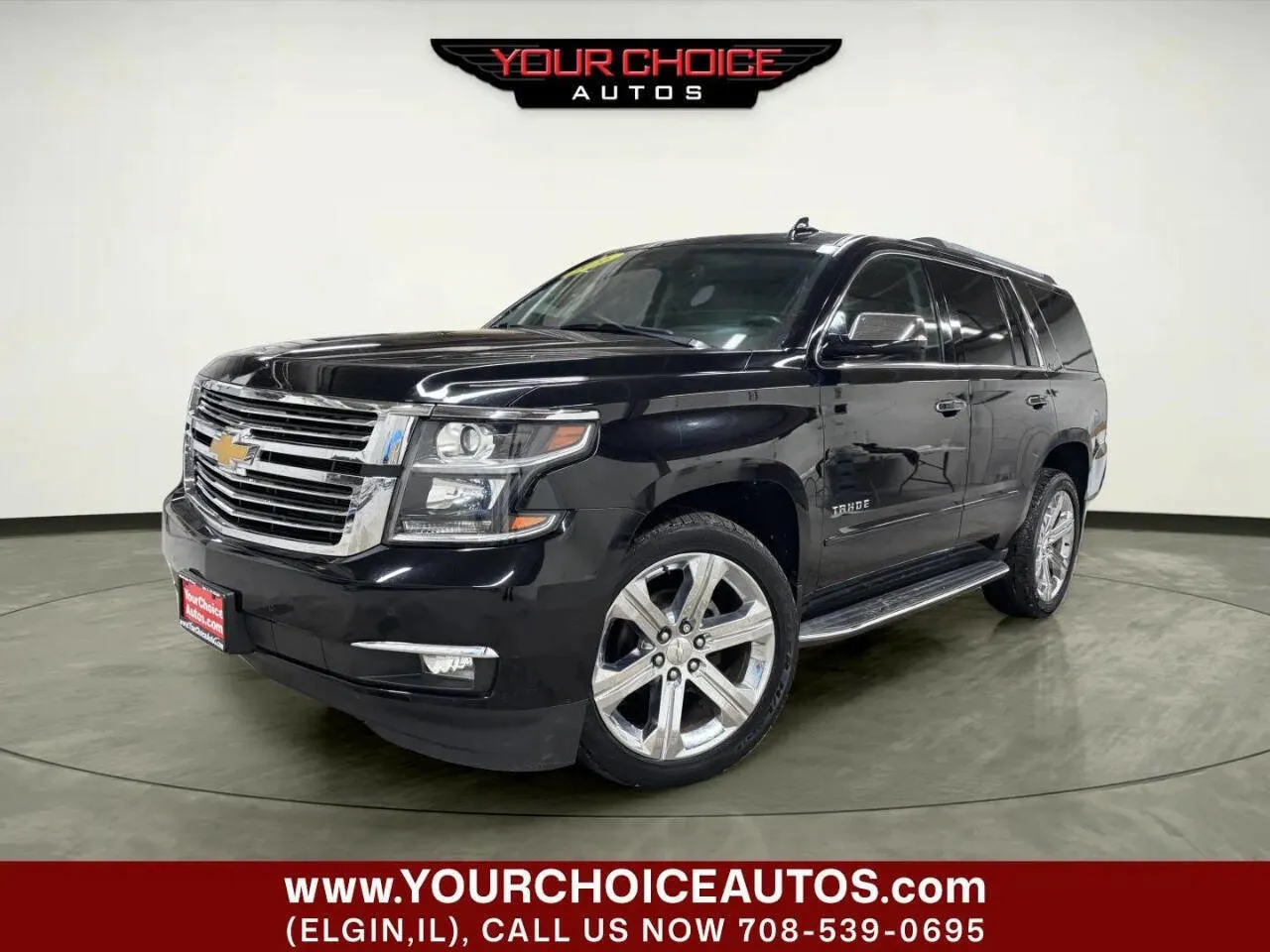 Black 2016 Chevrolet Tahoe LTZ for sale in Elgin, IL