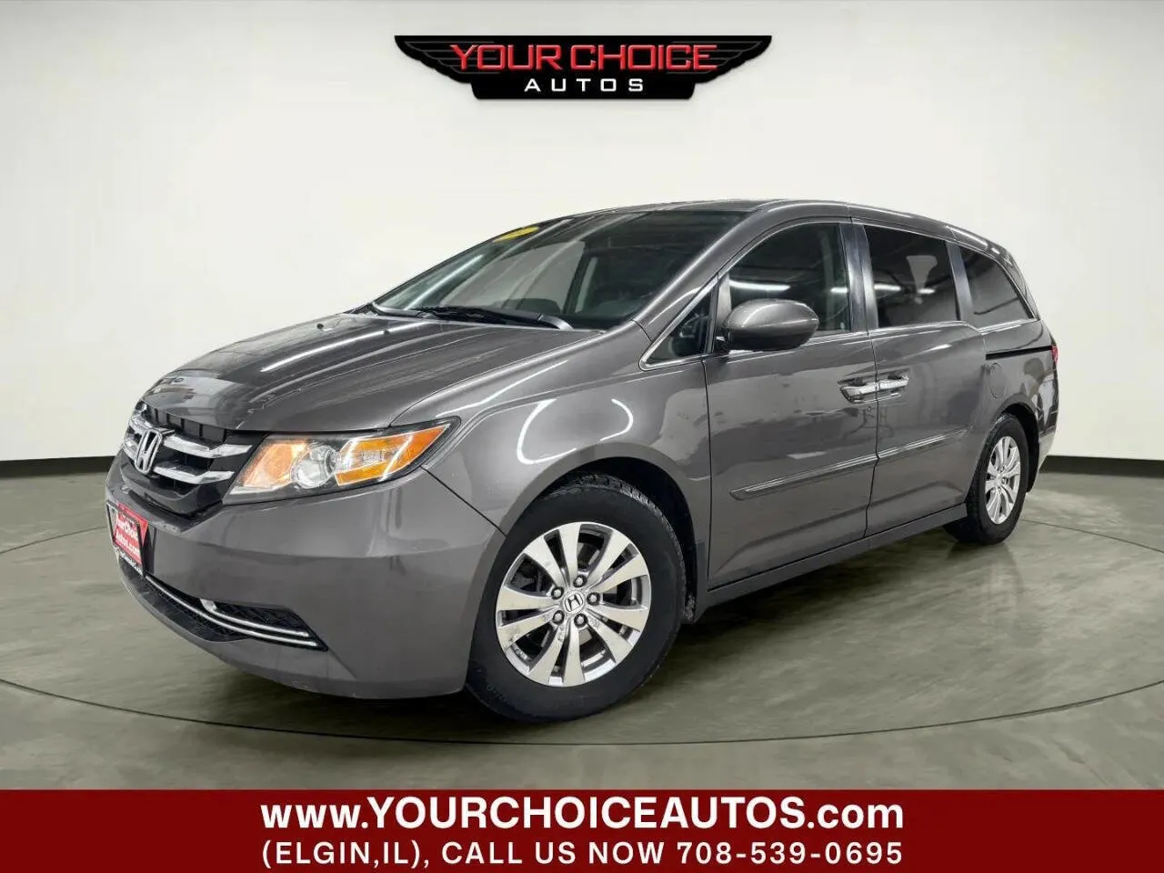 Gray 2014 Honda Odyssey EX-L for sale in Elgin, IL