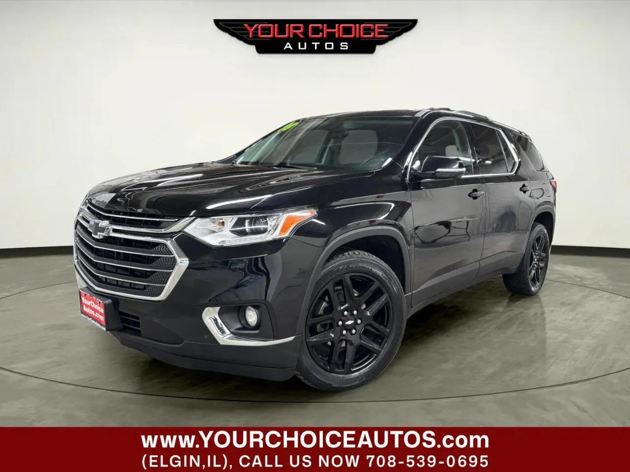 Black 2018 Chevrolet Traverse LT Cloth for sale in Elgin, IL
