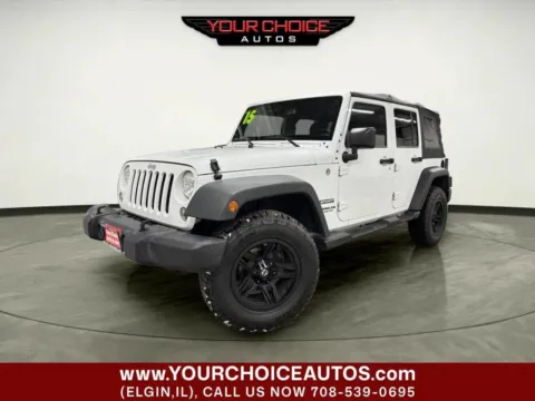 White 2015 Jeep Wrangler Unlimited Sport for sale in Elgin, IL